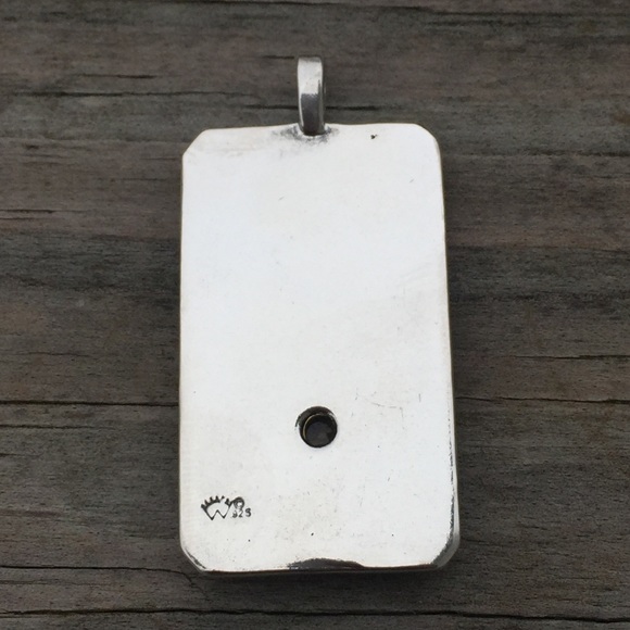 Chariot Tarot Card Pendant .925 Sterling Silver w/ genuine Citrine made in USA - Picture 8 of 9